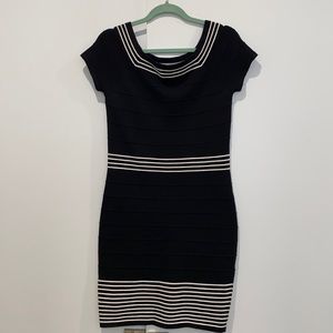 MAX STUDIO body con short cap sleeve dress